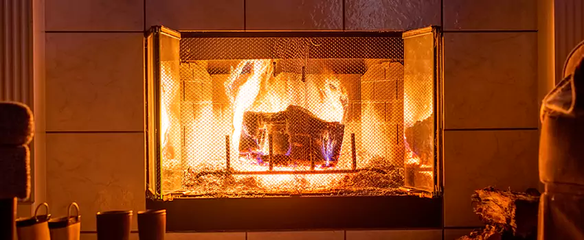 Mendota Hearth Landscape Fireplace Installation in Albemarle, North Carolina